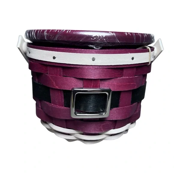 Longaberger NEW 1st Edition 2010 Santa Belly "Ho! Ho! Ho!" Basket Set Christmas - Picture 2 of 16